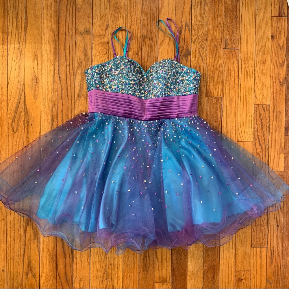 Sequence Mini Prom Dress